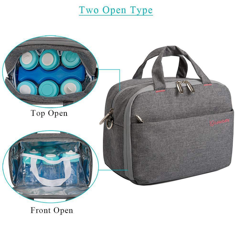 Unisex Kühltasche mit zwei Öffnungsarten und isolierender Innenausstattung Karnz