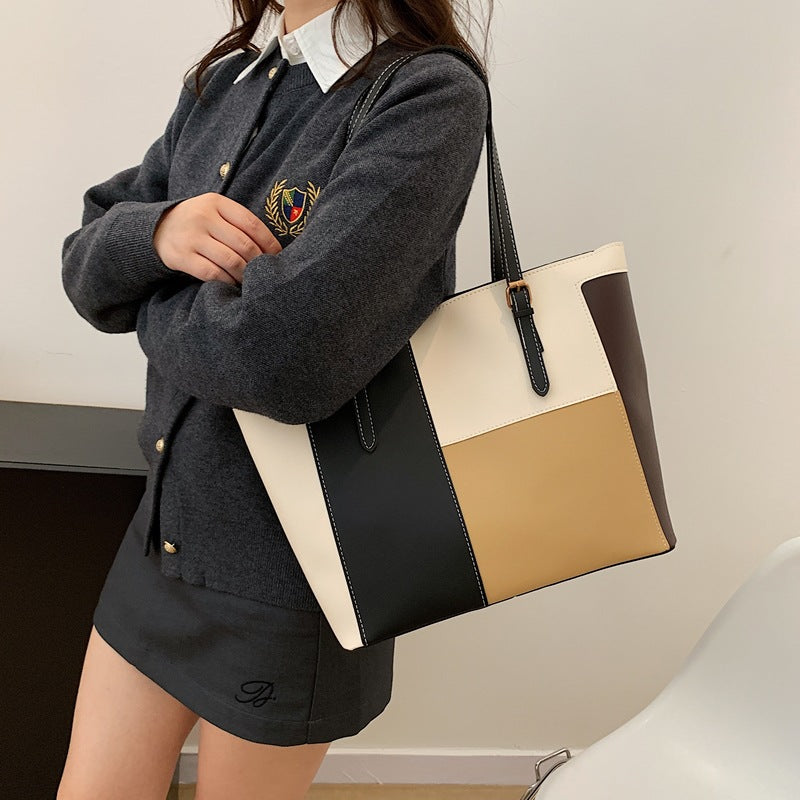 Stylische Farbblock-Tote-Bag Karnz