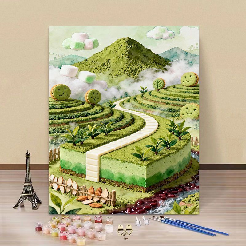 Fantasy Landschaft DIY Malen nach Zahlen Kunstset Karnz