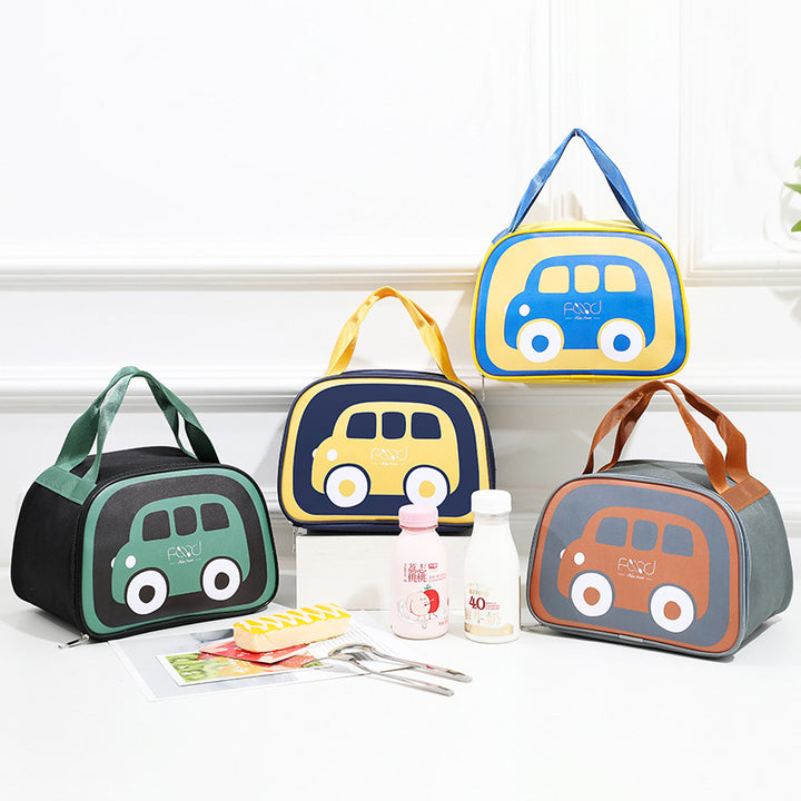 Isolierte Lunchbox mit lustigem Fahrzeugdesign Karnz