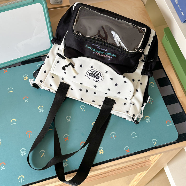 Stylische Wasserfeste Sternmuster Rucksack Karnz
