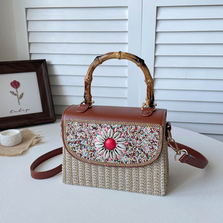 Bestickete Mini-Handtasche