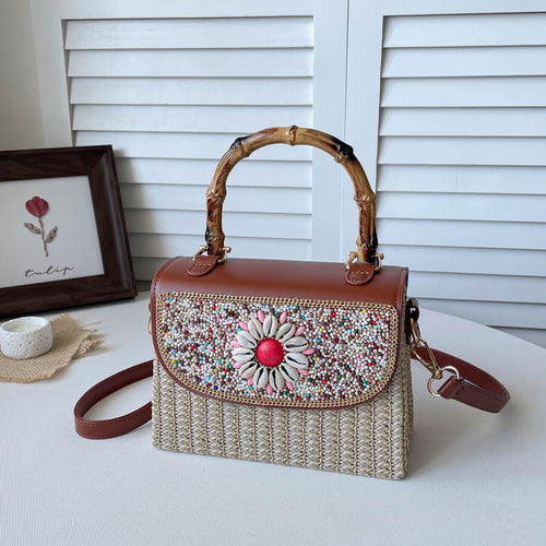 Bestickete Mini-Handtasche