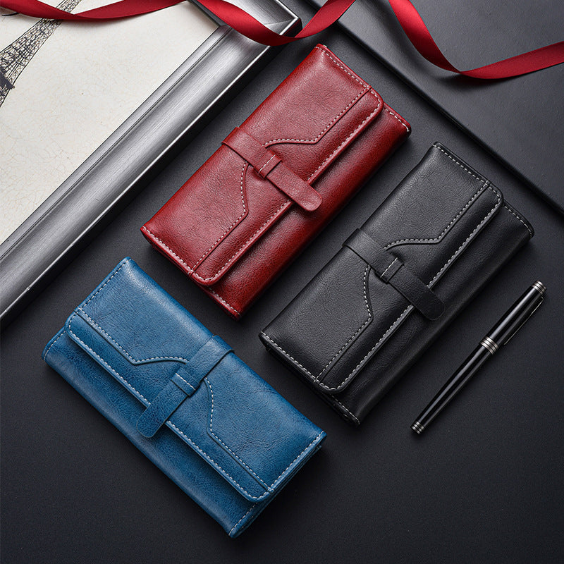 Leder Clutch Geldbörse Karnz