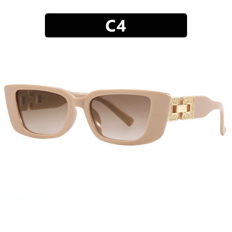 Damen modische Oversized Sonnenbrille mit einzigartigem Leopardenmuster Karnz