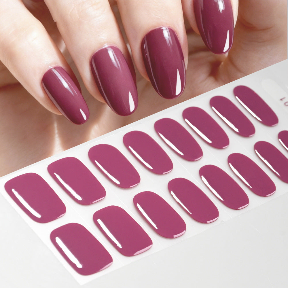 Hochglänzende Gel-Nagel-Wraps