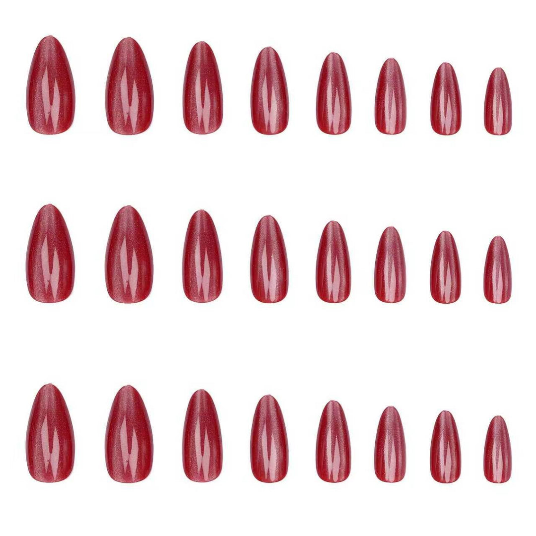 Luxuriöses Glänzendes Druck-Nagelset Karnz