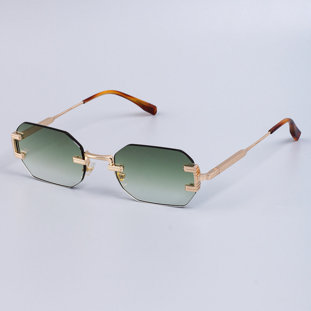 Damen Designer Sonnenbrille im modernen, sechseckigen Stil Karnz