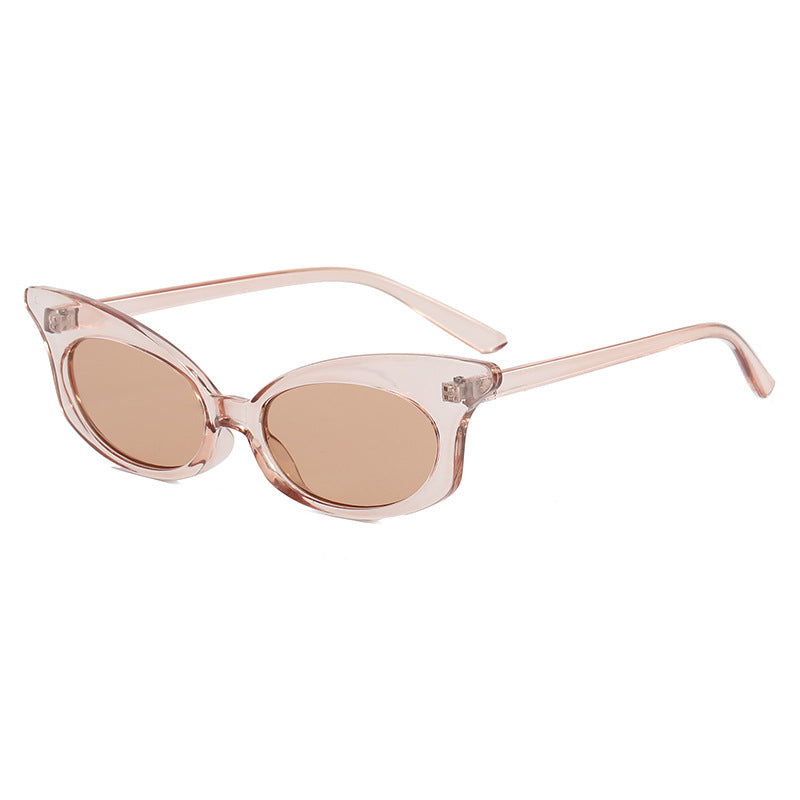 Damen Cat-Eye Sonnenbrille mit transparentem Rahmen und UV-Schutz Karnz