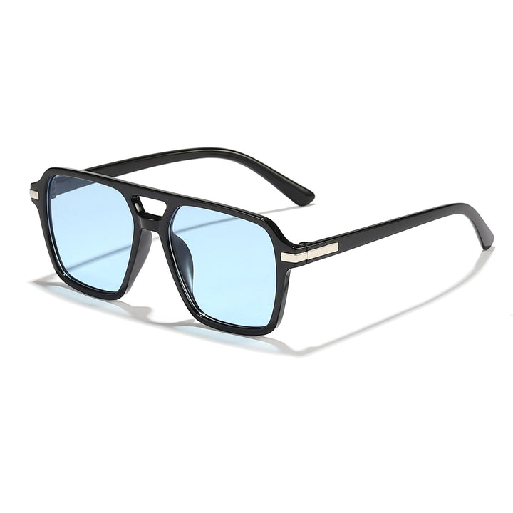 Damen quadratische Sonnenbrille mit elegantem transparentem Rahmen Karnz