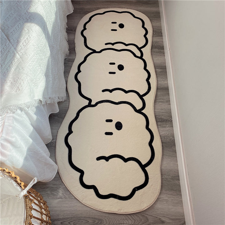 Spaßiges tierisches Teppichdesign