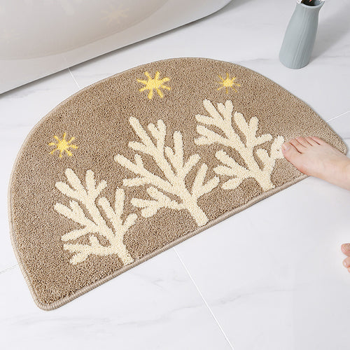 Weiche Korallen Design Badmatte für das Badezimmer