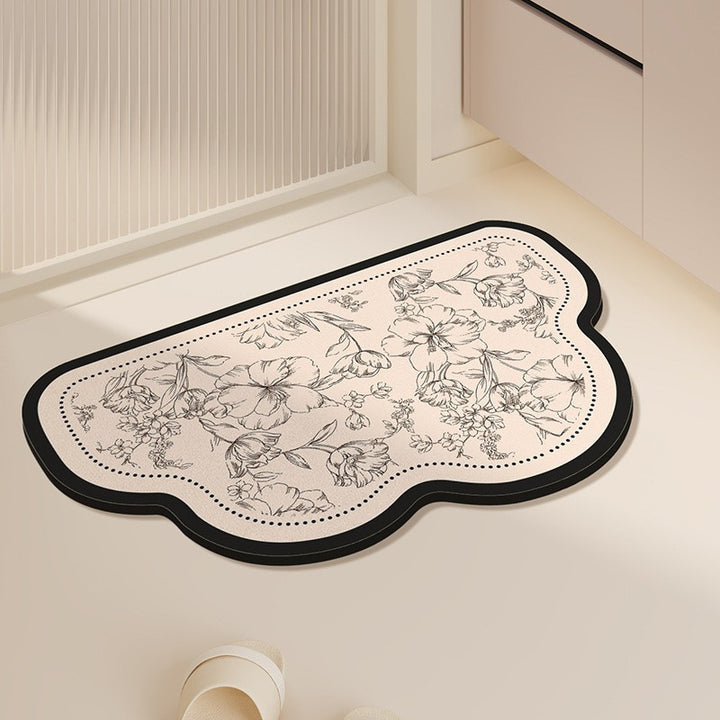 Florales Muster Memory-Schaum Badezimmermatte