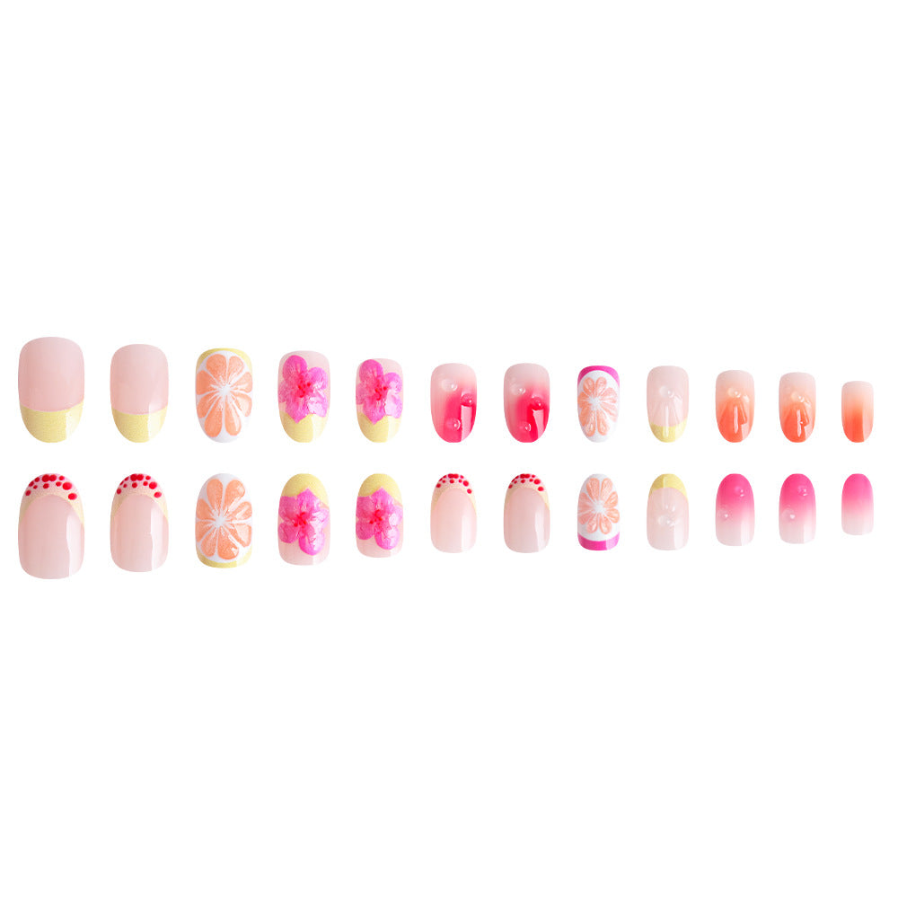 Tropisches Floral Nagelkunst Set Karnz