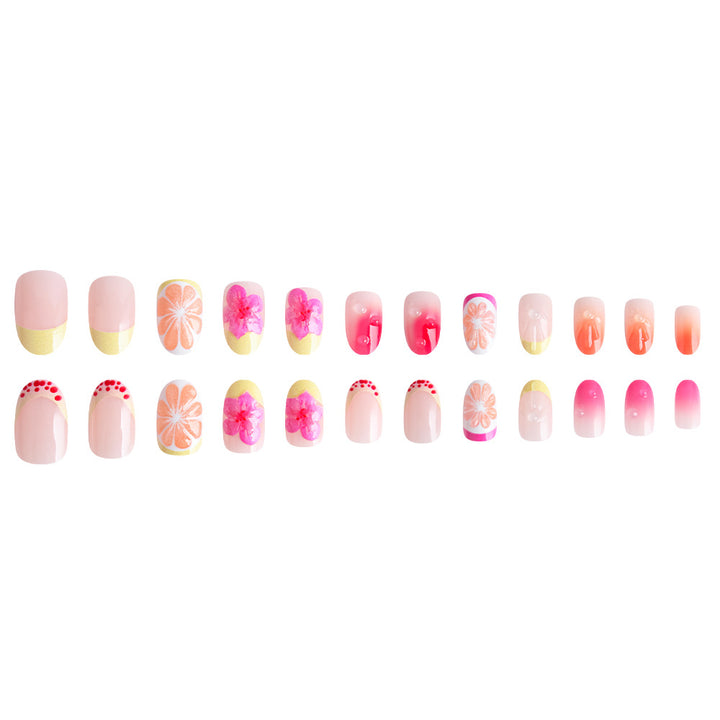 Tropisches Floral Nagelkunst Set Karnz