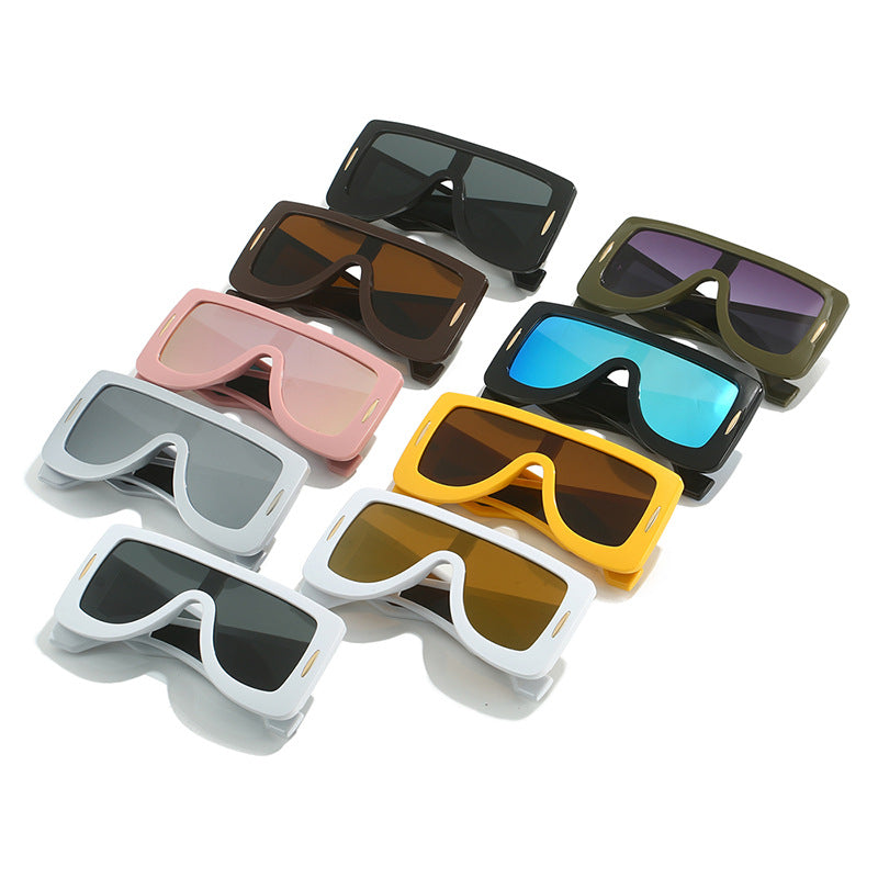 Damen futuristische Oversized Sonnenbrille Karnz