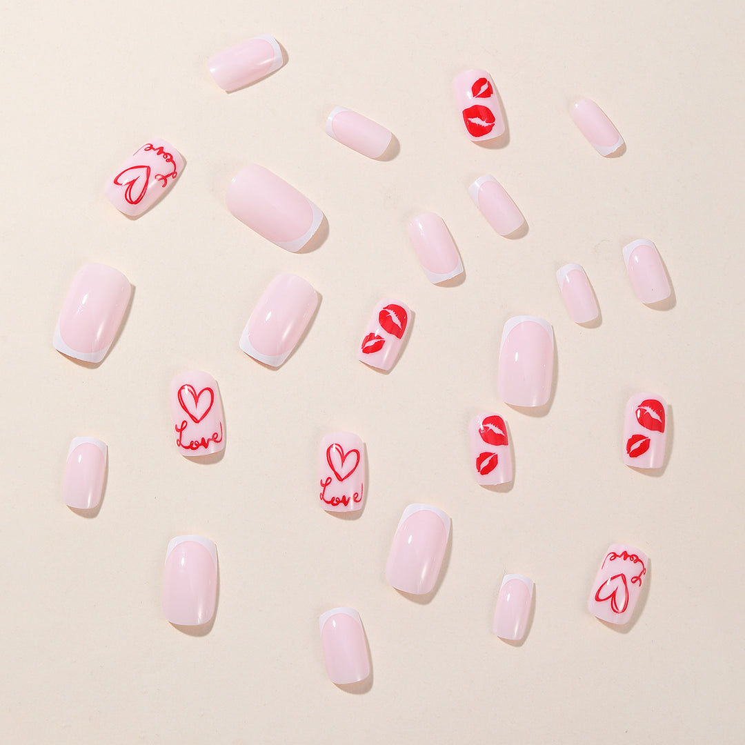 Romantische Liebe-Themen Nagelkunst Erweiterungen Karnz