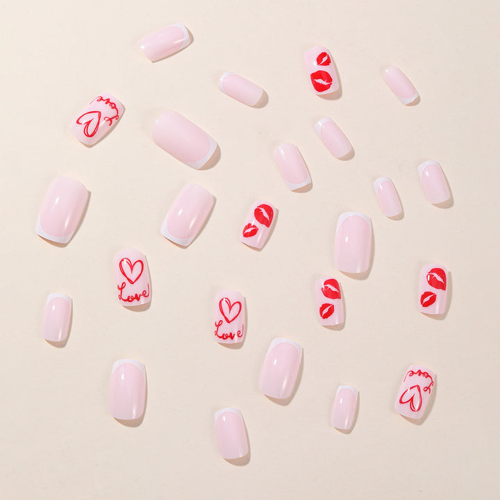 Romantische Liebe-Themen Nagelkunst Erweiterungen Karnz