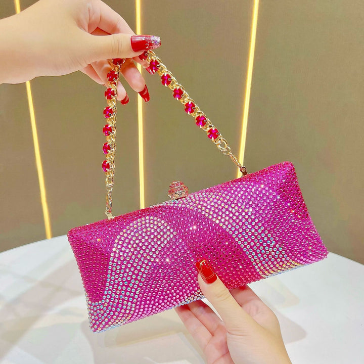 Rhinestone-geprägte Abendhandtasche