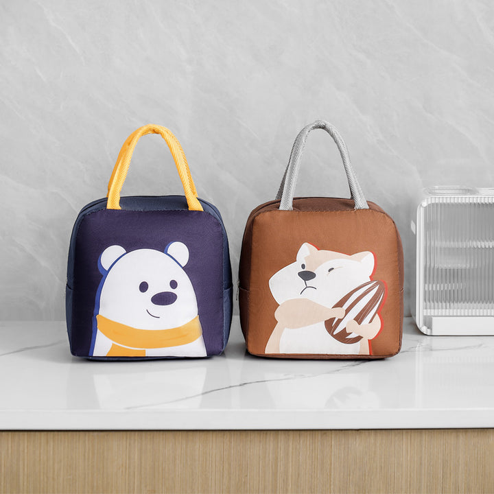Süßes Tier Isolierte Lunch Tasche Karnz