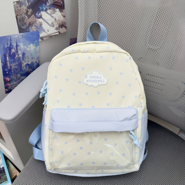 Bequemer Rucksack mit Sternmuster