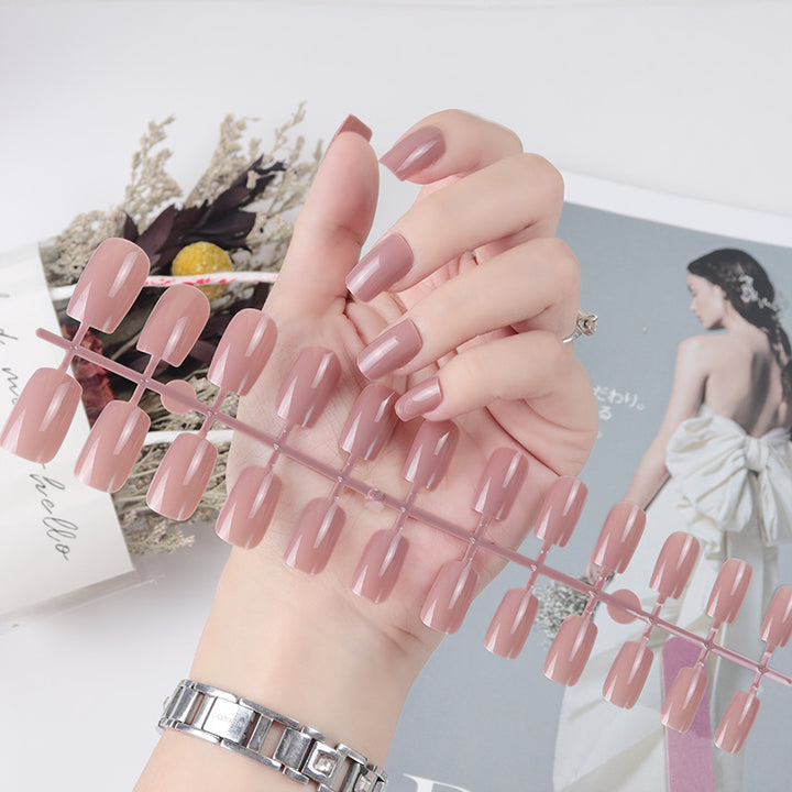 Natürliche glänzende Press-On-Nagelspitzen Karnz