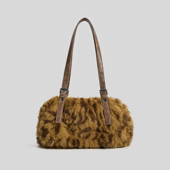 Luxuriöse Kunstpelz Handtasche