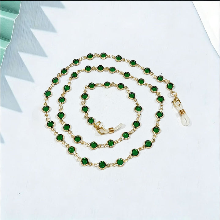 Elegante Perlbrillekette Karnz