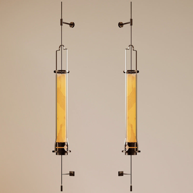 Vertikale Wandlampe