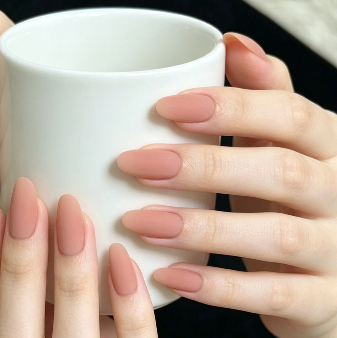 Künstlerisches vom Ozean inspiriertes Press-On Nageldesign Karnz