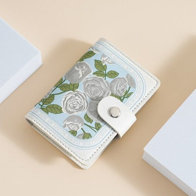 Florales Design Kompaktgeldbeutel Karnz