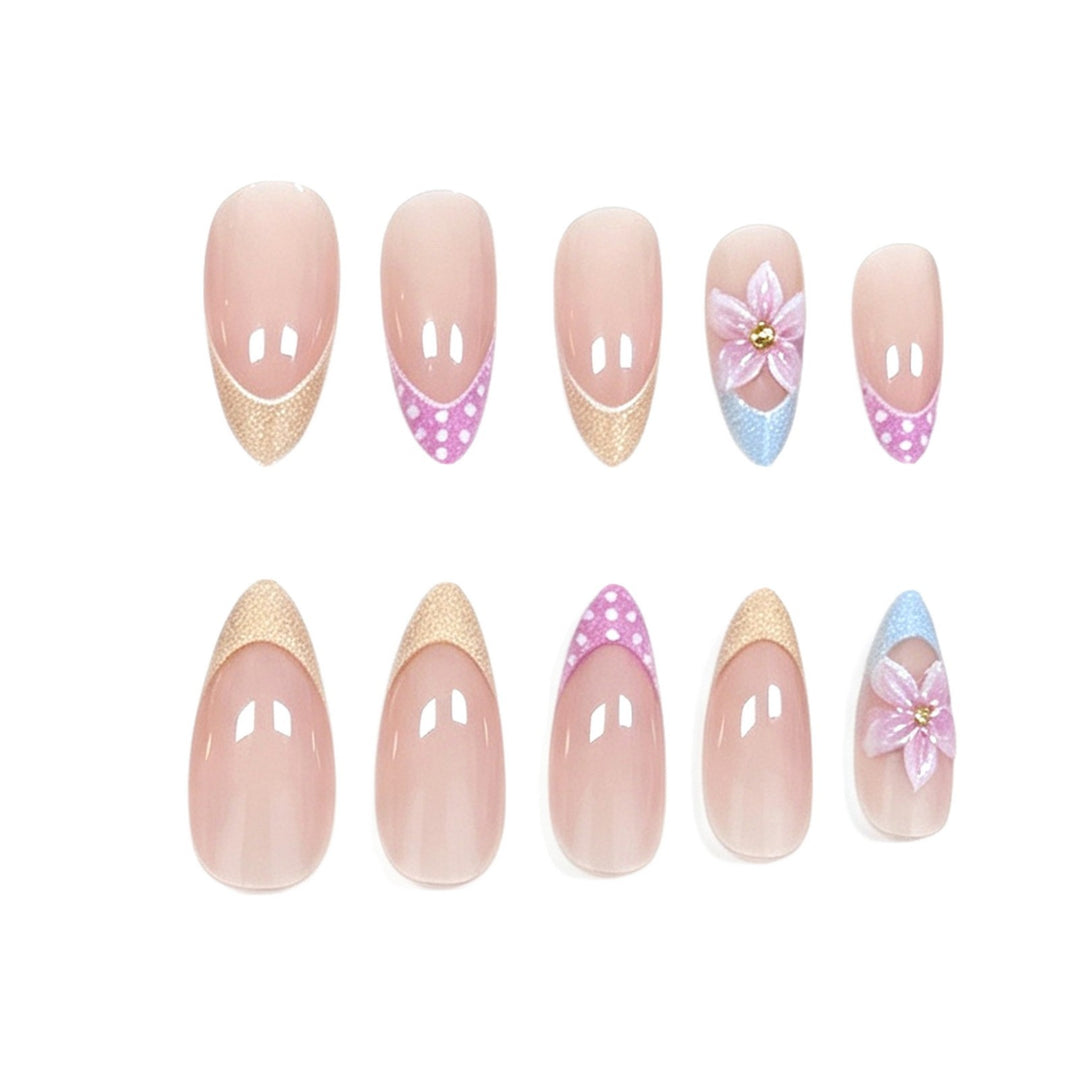 Künstlerische florale Acryl-Nagelerweiterungen Karnz 1789915721