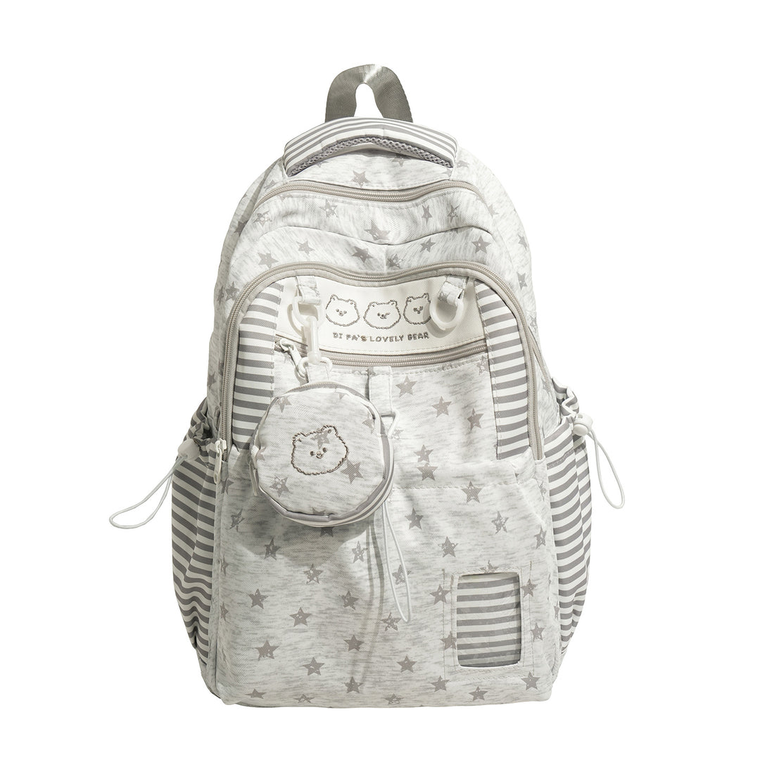 Multi-Taschen Sternmuster Rucksack Karnz