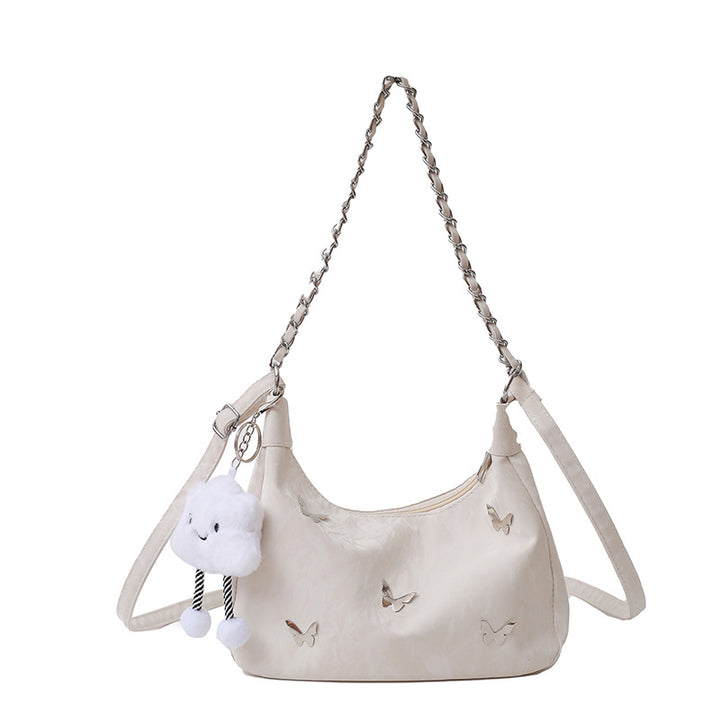 Schmetterlings-verzierte Schultertasche