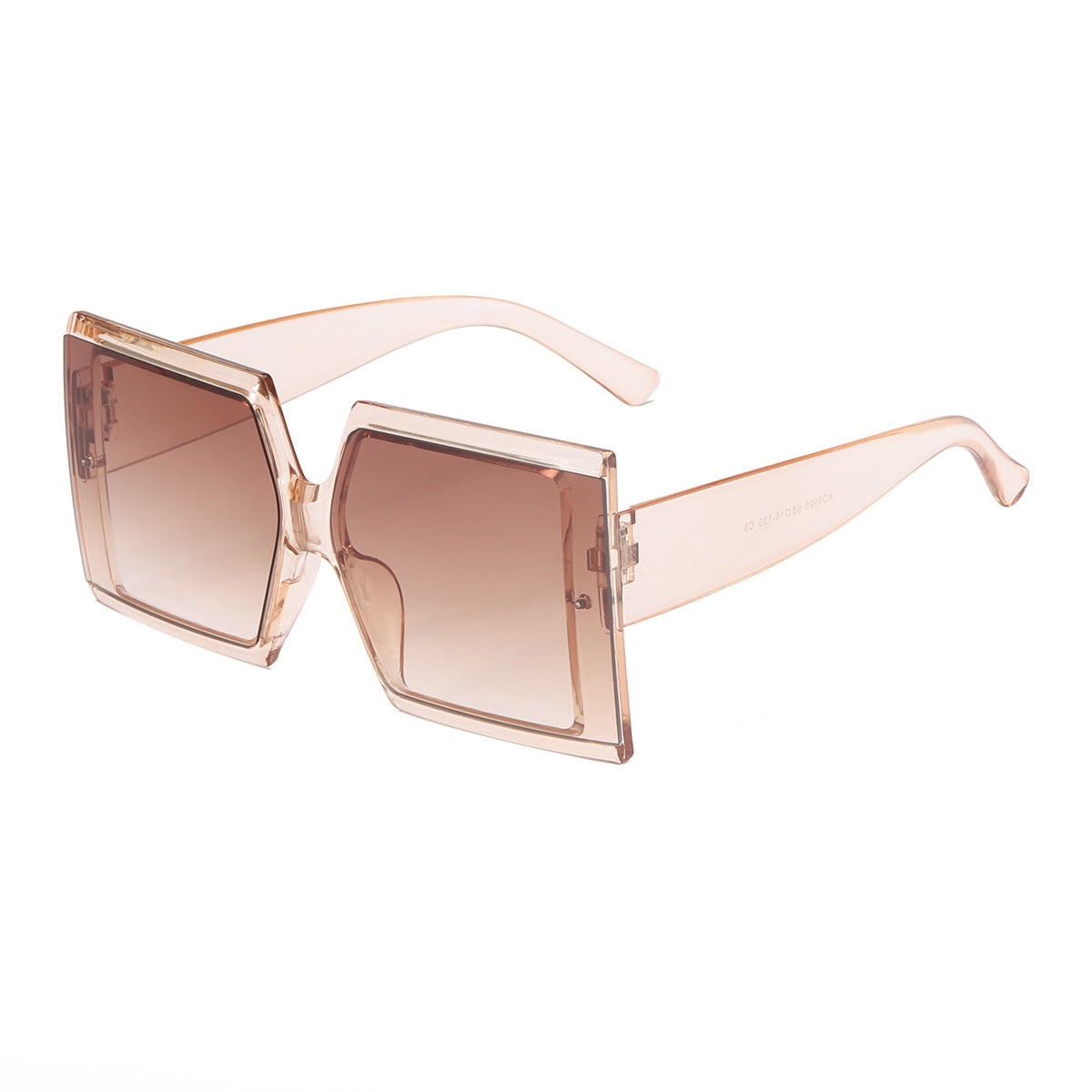 Damen oversized Sonnenbrille mit trendigem Leoprint Karnz