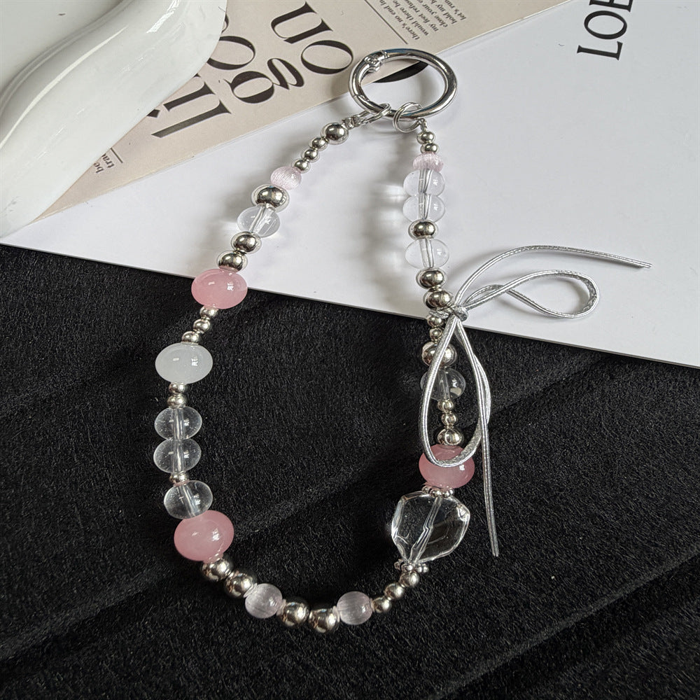 Elegante Perlen Charm Schlüsselanhänger Karnz 1790134705
