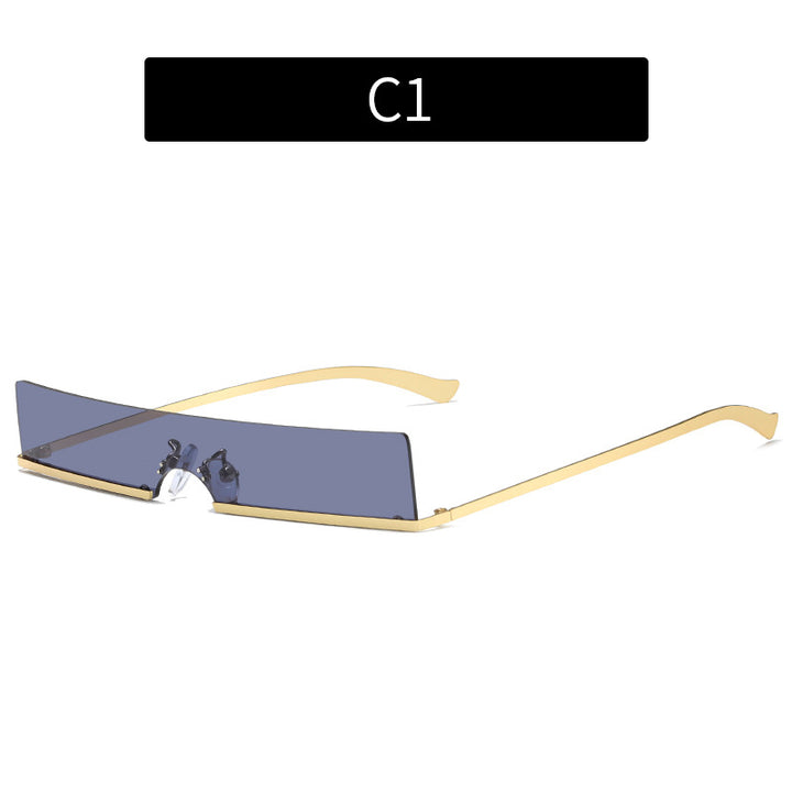Minimalistische Katzenaugen-Sonnenbrille