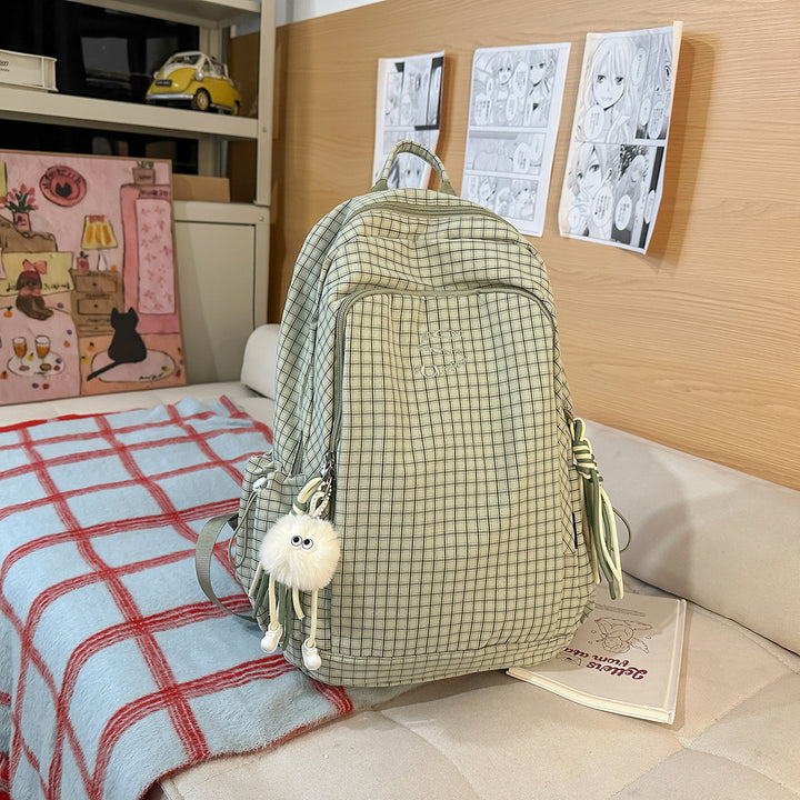 Stylische Karomuster-Rucksack