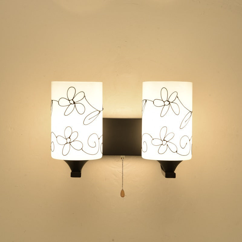 Künstlerisches Blumen Design Wandlampe