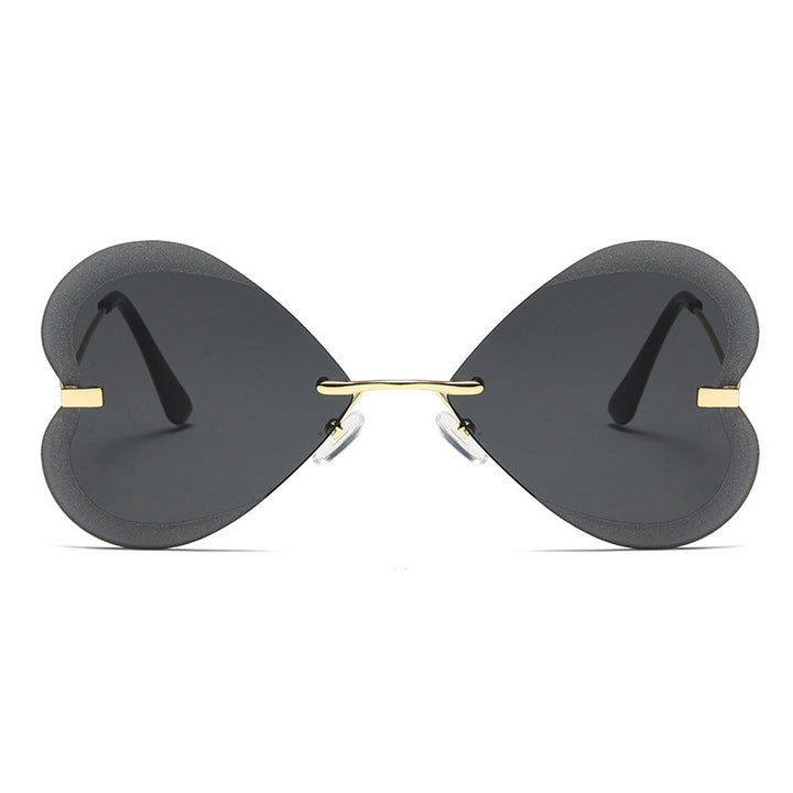 Damen Herzförmige Sonnenbrille im trendigen Design Karnz