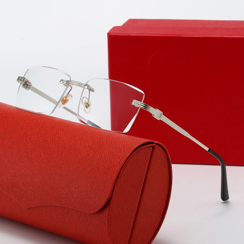 Damen exklusive geometrische Sonnenbrille mit luxuriösen Metallrahmen und polarisierenden Gläsern Karnz