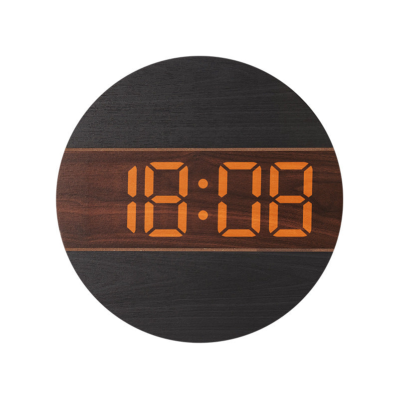 Kreative Digitaluhr im modernen Holzdesign Karnz