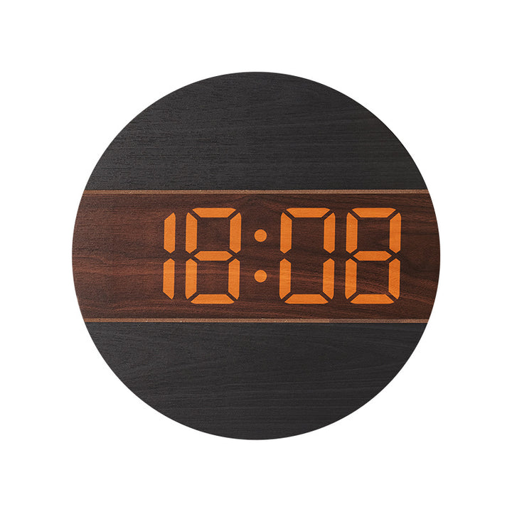 Kreative Digitaluhr im modernen Holzdesign Karnz