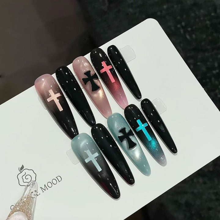 Künstlerische Lange Stiletto-Nagelverzierungen Karnz