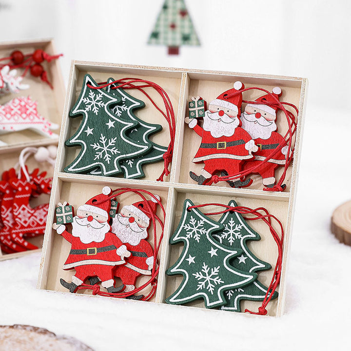 Dekorative Holz-Weihnachtsglocken-Ornamente