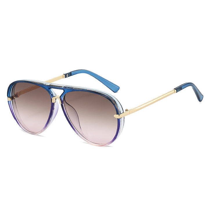 Elegante Aviator-Sonnenbrille mit goldenen Akzenten Karnz