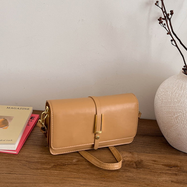 Leder Crossbody Clutch