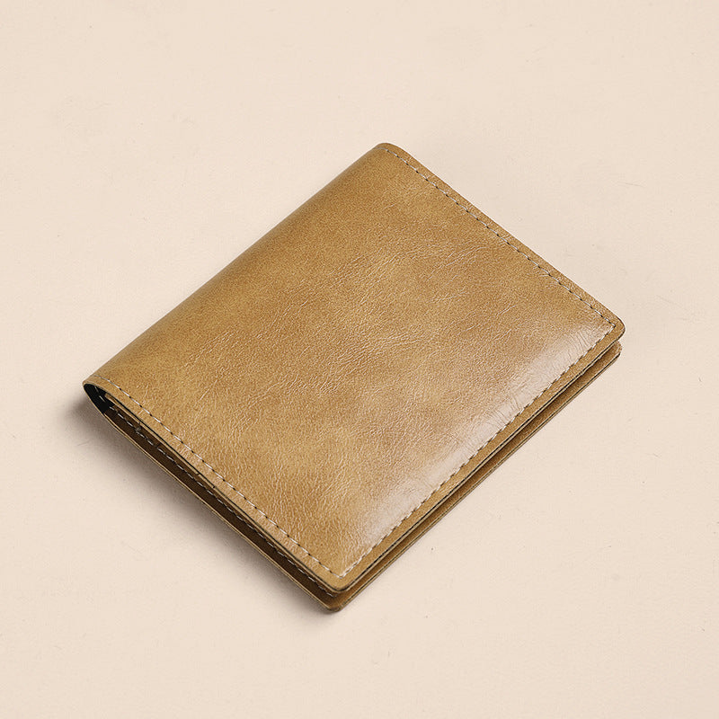 Premium Leder Bi-Fold Geldbörse