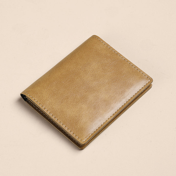 Premium Leder Bi-Fold Geldbörse