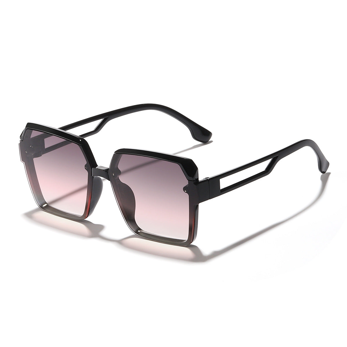 Damen oversized Sonnenbrille mit trendigem, transparentem Design Karnz